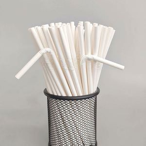 หลอดกระดาษรีไซเคิลแบบโค้งงอได้ ย่อยสลายได้ ใช้แล้วทิ้ง ห่อแยกชิ้น สำหรับใช้กับน้ำผลไม้และเครื่องดื่มในร้านอาหารและคาเฟ่ - Product Image 3