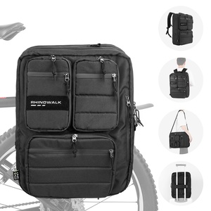Rhino walk 25L Fahrrad tasche Eco Material Rahmen rucksack für Gepäckträger Wasserdichter Fahrrads itz Kofferraum tasche Eco Cycling - Product Image 5