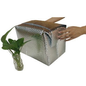 Sacs isolés de doublure de boîte d'aluminium de double bulle de conception industrielle pour la forme de feuille de la livraison de pharmacie - Product Image 6