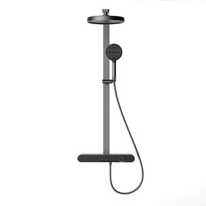 Barra de Ducha de Lujo Vimijia, Montada en la Pared, de Tres Etapas, Agua Fría/Caliente, con Almacenamiento y Juego de Cabezal de Ducha, para Uso en el Hogar o Hotel - Product Image 3