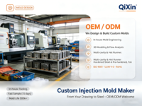 Fabricant de moules d'injection QiXin, service de moulage, pièces en plastique ABS, prix d'usine bas, ISO9001