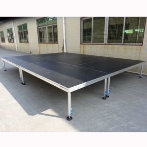 Scène mobile d'extérieur à montage rapide, plateforme de scène, estrade pour batterie en aluminium avec surface antidérapante, certifiée CE - Product Image 2