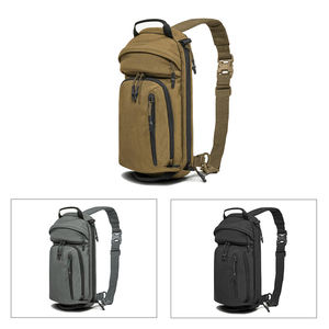 Durable Waterproof Tactical Sling <b>Backpack</b> with USB Charging Port Adjustable Single Shoulder Breathable MOLLE Outdoor Sling Bag - Product Image 3