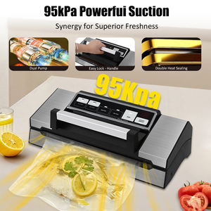 Machine de mise sous vide pour cuisine, 95KPa, appareil de conservation des aliments commercial avec double joint, rangement intégré pour les sacs et poignée Easy-Lock - Product Image 3