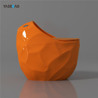 Nouveau sanitaire placard à eau en céramique couleur Orange Types d'œufs cuvette de toilette Wc salle de bains toilette monobloc en céramique