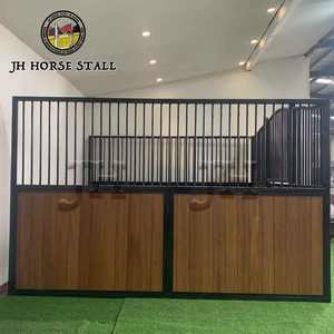 Panneau frontal d'écurie pour <span class=keywords><strong>chevaux</strong></span> en bois de bambou écologique, anti-coup de pied, léger, amovible, porte d'écurie pour <span class=keywords><strong>chevaux</strong></span> - Product Image 4