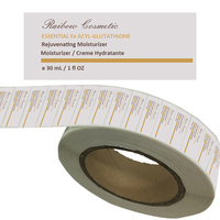 Étiquettes de bouteilles de cosmétiques de qualité supérieure, personnalisées, imperméables, en PVC, avec logo de luxe, en rouleau, pour crème pour le visage