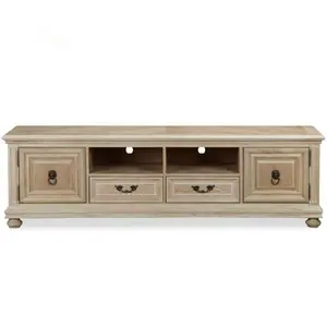High quality solid wood MEDIA CONSOLE tv stand and coffee table set living room furniture