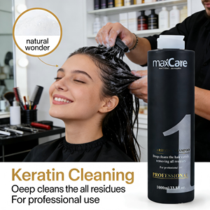 Shampoo à la kératine biologique végétalien pour cheveux fins - Utilisation quotidienne, renforce, répare les cheveux abîmés, <span class=keywords><strong>shampooing</strong></span> clarifiant réparateur à la kératine - Product Image 2