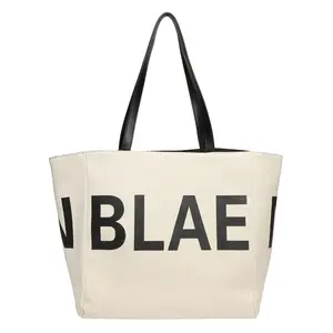 Popular Design Extra Large Personalized Canvas Tote Bag Recycle Grocery Tote Bag for Shopping School Fashion Canvas Bags