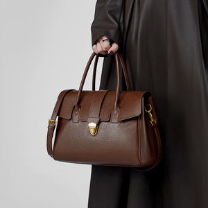 Sac à main pour femme Retro Sacs Main Femme Cuir Véritable Fait Main Business Fabricant Qualité Serviette - Product Image 2