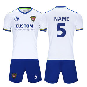 24/25ホワイトスポーツウェアカスタムブランクレトロジャージーサッカーウェアセットトレーニング服クイックドライクラシックシャツメンズサッカージャージ - Product Image 1