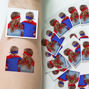 <span class=keywords><strong>Tatuajes</strong></span> Temporales Personalizados a Prueba de Agua para Niños, Pegatinas Extraíbles No Tóxicas, Retrato, Fiesta, Cumpleaños, Mascota, Foto, Aniversario - Product Image 2