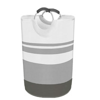 Panier à linge pliable en polyester autoportant, panier à linge portable, poignée en aluminium, sac de rangement pour vêtements, rangement à domicile