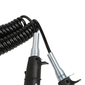 European 24v ABS EBS Iso 15 Pin 7 Pin <strong>Electric</strong> Truck Trailer <strong>Spiral</strong> Coiled Wire Cable Harness - Product Image 4