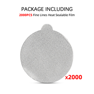 Tapas de papel de aluminio de 37mm, 2000 Uds., compatibles con cápsulas de línea Original <span class=keywords><strong>Nespresso</strong></span>, películas termosellables de aluminio - Product Image 2