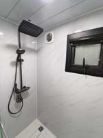 Película de Privacidad para Ventanas de Vidrio Esmerilado, Autoadhesiva, Expandible, Diseño Moderno, Decorativa, a Prueba de Explosiones, para Casa, Oficina