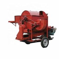 Batteuse à blé et riz avec moteur diesel 15hp