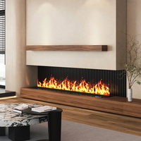 Cheminées électriques, inserts de cheminée à vapeur d'eau, humidificateur à vapeur 3D, mur de télévision décoratif moderne