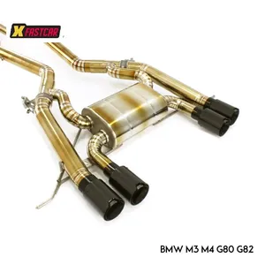 Tubo de Escape para Automóviles <span class=keywords><strong>BMW</strong></span> M3 M4 G80 G82 2021 3.0L, Tubería de Aleación de Titanio de 3'' a 3.5'' - Product Image 3