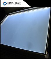 Plaque de guidage de lumière LED pour téléviseur 55 pouces 43 pouces 49 pouces 50 pouces Panneau acrylique LGP pour module d'affichage à cristaux liquides Samsung par Rina Tech
