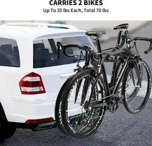 Açık seyahat katlanabilir 2-bike 3-bike 4-bike suv araç hitch trunk dağı araba bisiklet rafı taşıyıcı