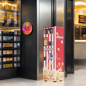 Nieuwste Volledig Geautomatiseerde Slimme Popcornautomaten Met Touchscreen Voor Retailartikelen Inclusief Sdk-Functie