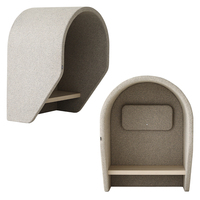 Nouveau Design Bureau Privé Canapé Simple Pod Montage Mural Intérieur Bureau Confidentialité Réunion Canapé Cabine Téléphonique avec Cloison