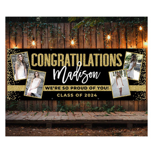 Custom Graduation Out Vinyl <strong>Banner</strong> 2025 Senior Photo Yard Signs Party Favors Graduation Gifts for <strong>Students</strong> - Product Image 1