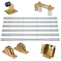 Kit de quincaillerie de porte coulissante fiable Rail de guidage Roue dentée en acier pour opérateur de porte coulissante automatique