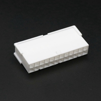 Conector Hembra ATX de 24 Pines para Placa Base, Paso de 4.2mm, Color Blanco Leche, 5557