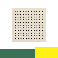 Panneau d'absorption acoustique perforé droit en bois Panneau d'absorption acoustique pour salle de réunion d'école de gymnase