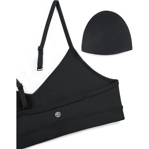 Premium YOGA Butterluxe da donna reggiseno sportivo con scollo a V Basic canotta senza fili con spalline sottili imbottite Yoga Top Active Print - Product Image 3