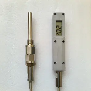 شاشة رقمية صناعية مقاومة للحرارة العالية مقياس درجة حرارة عادم، خط أنابيب، ملحق بحري مع قضيب مجس - Product Image 1