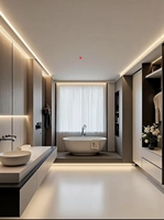 Style minimaliste italien, conception professionnelle pour toute la maison, solution de conception tout-en-un - Meubles sur mesure - Service de rendu 3D