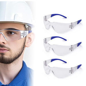 G033-3軽量アンチスクラッチセーフティグラス (PCレンズ & 脚付き) ANSI Z87.1認定防霧ポリカーボネートフレーム - Product Image 6