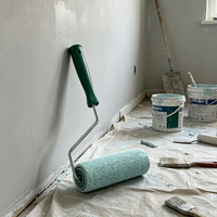 Rouleau à peinture de 8 pouces, revêtements en polyester, léger, professionnel, multifonctionnel, pour la peinture domestique
