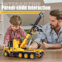 Mould King 17011S 1277 Piezas, Serie Ingeniería, Remolque de Carretera, Bloques de Construcción, Modelo de Coche, Juguete Educativo Técnico, Regalo Festivo