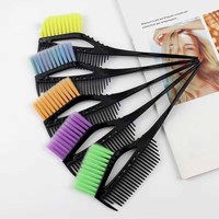 Peigne professionnel pour coloration et soin des cheveux, à poils doux, double usage (séchage et coiffage), avec manche en polypropylène, pour salon