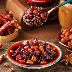 ท็อปปิ้งหมูเผ็ดสำหรับพิซซ่าและทาโก้ |   น้ำมันพริกคิวช่าวกรอบ |   ซอสเนื้อรสเลิศจากกุ้ยโจวอเนกประสงค์สำหรับอาหารผสมผสาน - Product Image 5