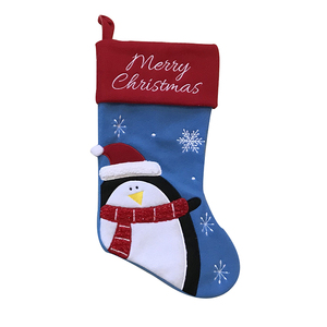 Personnalisé Neige Et Bonhomme De Neige Bleu Matures <span class=keywords><strong>bas</strong></span> de Noël <span class=keywords><strong>En</strong></span> Feutre Pour La Décoration - Product Image 2