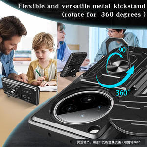 Offre Spéciale en gros pour Infinix <span class=keywords><strong>Zero</strong></span> 40 4G antichoc protecteur magnétique couverture arrière anneau support étui - Product Image 3