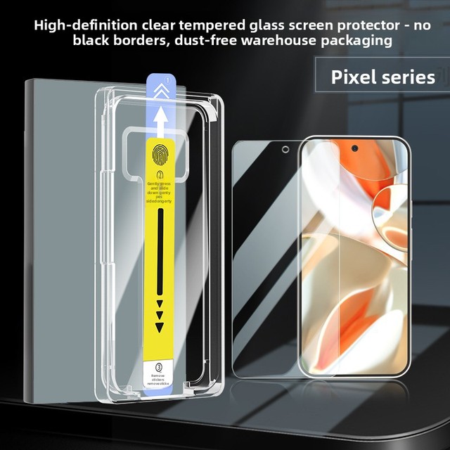 Dust-Free Easy Install Screen Protector for Google Pixel 10 Pro XL 9A 8 Pro Automatic Alignment Box Tempered Glass Case Friendly