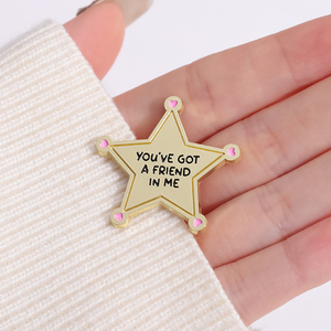 Épingles en émail étoiles personnalisées, vous avez un ami en <span class=keywords><strong>moi</strong></span> broches insignes de revers bijoux drô<span class=keywords><strong>les</strong></span> cadeau pour enfants amis - Product Image 3