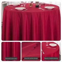 Nappe carrée personnalisable de 120 pouces en polyester pour mariage, banquet, fête, décoration, durable, imperméable, lavable
