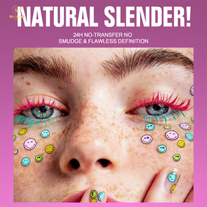 <span class=keywords><strong>Cils</strong></span> en fibre personnalisés, naturels, végétaliens, imperméables, à séchage rapide, épais, allongeants, colorés, pour les yeux, crème OEM, <span class=keywords><strong>cils</strong></span> HALAL - Product Image 2