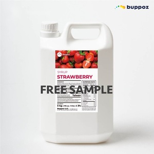 น้ำเชื่อมสตรอว์เบอร์รี 5 กก. แบบขวด ฮาลาล HACCP สำหรับร้านชานมไข่มุก ชานม และบริการจัดส่งอาหาร - Product Image 2