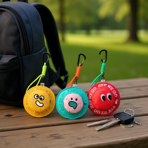 Portachiavi con emoji e moschettone per borsa e chiavi, design colorato e carino - Product Image 2