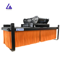 Balayeuse à brosse mécanique à entraînement direct LIGONG pour excavatrice, certifiée CE, en matériaux Q355B/NM400/HARDOX400, pour excavatrices de 8 à 28 tonnes