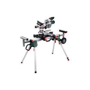 Metabo Kgs 254 M Mitre Saw 254mm With Stand And <b>Wheels</b> For Wood Cutting - Product Image 1